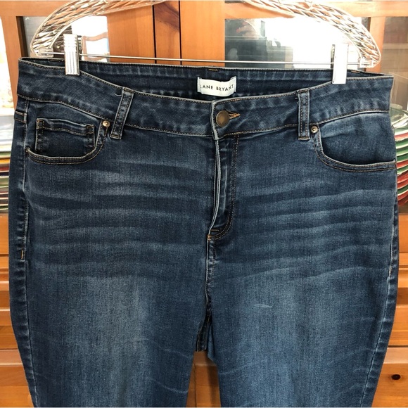 EUC Lane Bryant Dark Blue Flare Jeans - Picture 4 of 6